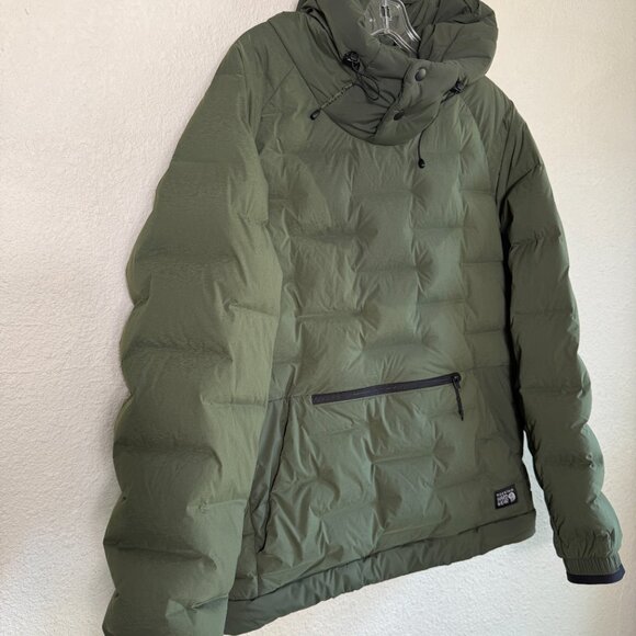 Mountain Hardwear Down Pullover Hoody Jacket \\ Size Medium // Surplus, Green - Picture 3 of 8